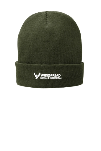 Variant Image for CP90L - Port Authority® Fleece-Lined Knit Cap - Widespread - 1C E - White - Website Widespread Rentals