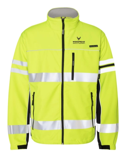 Variant Image for JS137-138 - Kishigo Unisex Premium Black Series® Class 3 Soft Shell Jacket - Widespread - Upright F&B - 1C D Black - Website Widespread Rentals