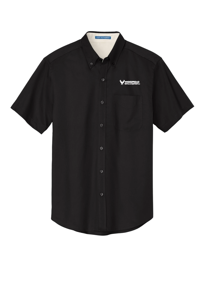 Variant Image for S508 - Port Authority® Short Sleeve Easy Care Shirt - Widespread - 1C E - White - Website Widespread Rentals