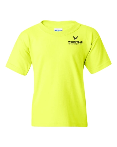 Variant Image for 5000B - Gildan Heavy Cotton™ Youth T-Shirt - Widespread - Upright F&B - 1C D Black - Website Widespread Rentals