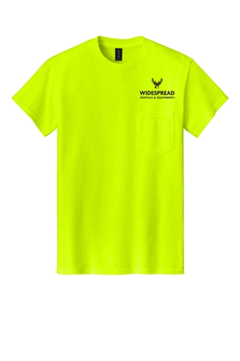 Variant Image for 8300 - Gildan® DryBlend® 50 Cotton/50 Poly Pocket T-Shirt - Widespread - Upright F&B - 1C D Black - Website Widespread Rentals