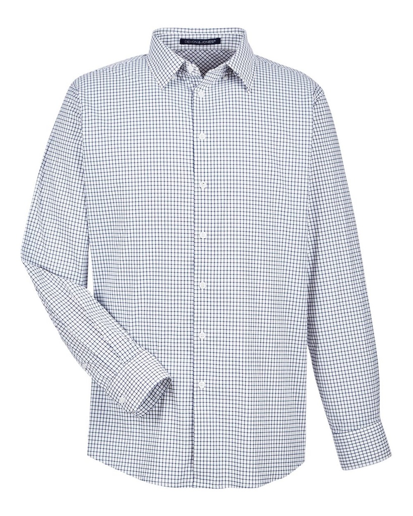 DG540 - Devon & Jones Men's CrownLux Performance® Micro Windowpane Woven Dress Shirt 